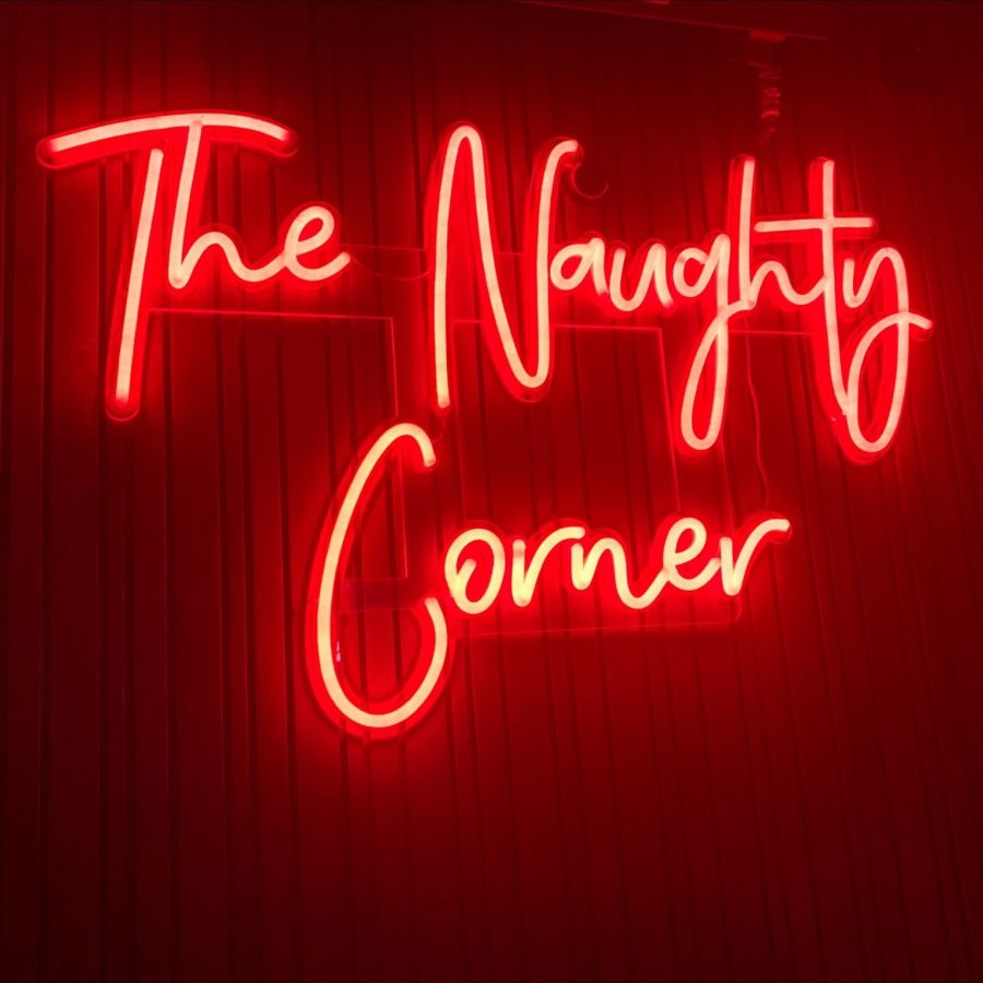 ”neon Signs” The Naughty Corner Custom Art Sign 5684